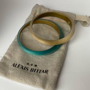 Alexis Bittar Tapered Lucite Bracelet Bangles